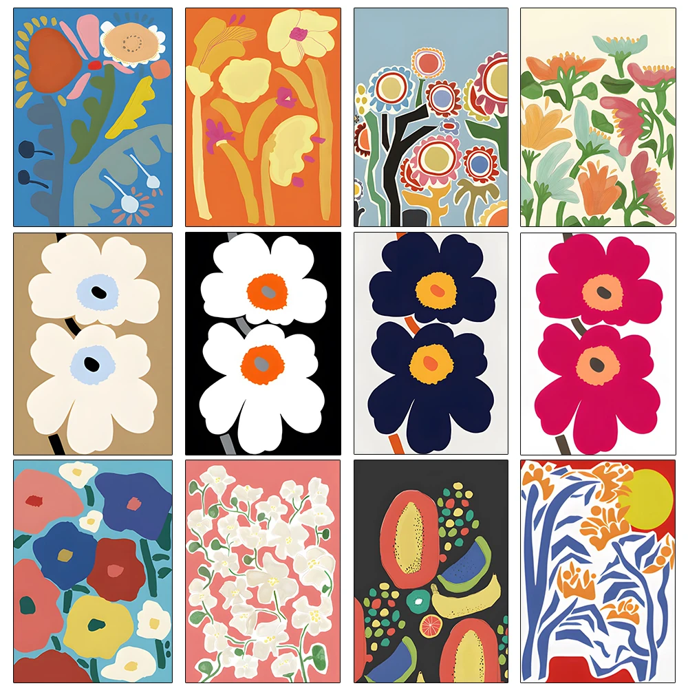 

Цифровая картина маслом, японская и Корейская абстрактная свежая картина маслом в стиле Instagram, цветы, «сделай сам», семейное украшение, ручная роспись, холст