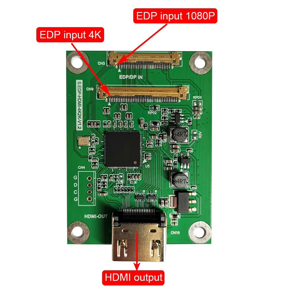 

Поворотный сигнал edp/DP LVDS, поворотная плата, поддержка 4K/2k 1080p 2 lane 4 lane программ 4K 30HZ 4K 60HZ