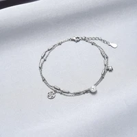 tkj 2022 s925 silver fashion jewelry small fresh star accessories pearl bracelet female simple temperament personality jewelry