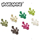 Marumine 100 шт. блоков, совместимые с 2423 листьями, листва, деревьев, сада, запчасти, городские стримы, вид, Классические строительные блоки MOC сделай сам, растение