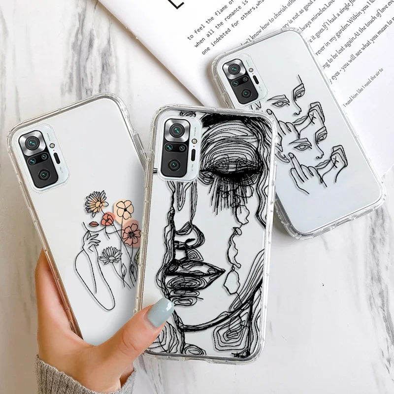 

Poco X3 Pro M3 F3 Case For Xiaomi Redmi Note 10 Pro Case Aesthetic Funda Redmi Note 9 8 7 Pro 7S 8T 9S 10S 6 6A 7A 8A Back Cover