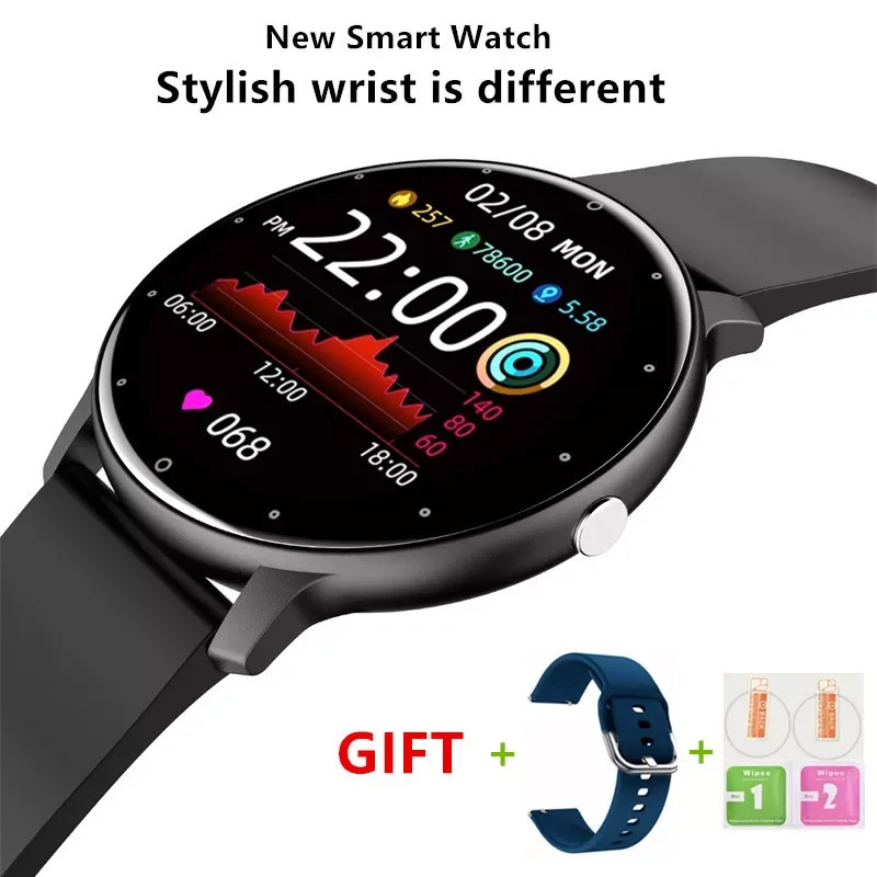 

Smart Watch Ultra-thin HD Screen Fitness Exercise Heart Rate Sleep Monitoring Men and Women Fashion Smartwatch Android IOS