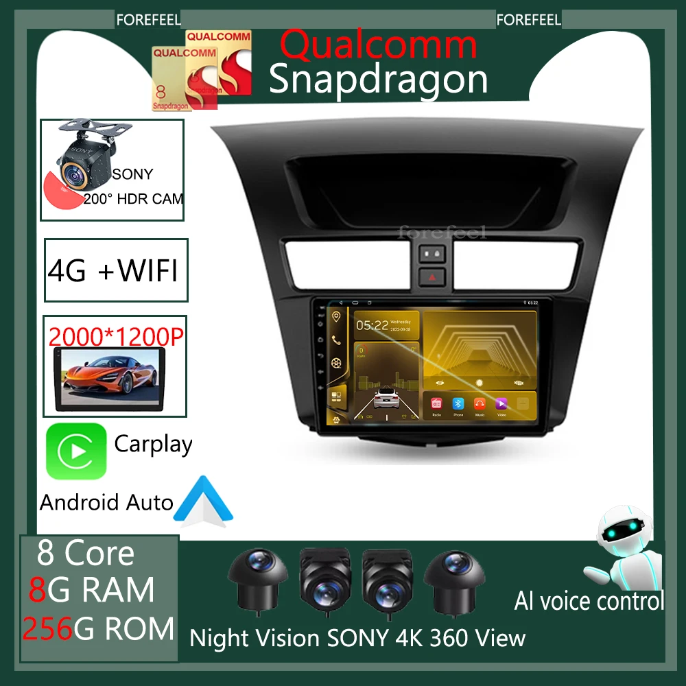 

Qualcomm Android For Mazda BT-50 BT50 2 2011 - 2020 Monitor Screen Multimedia Stereo Radio Player Navigation No 2Din 2Din