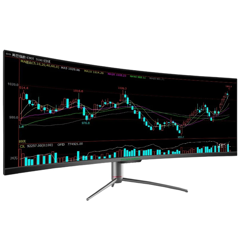 Изогнутый игровой монитор TITAN ARMY49 4k144hz HDR 32:9 ультраширокий для офиса ротационный