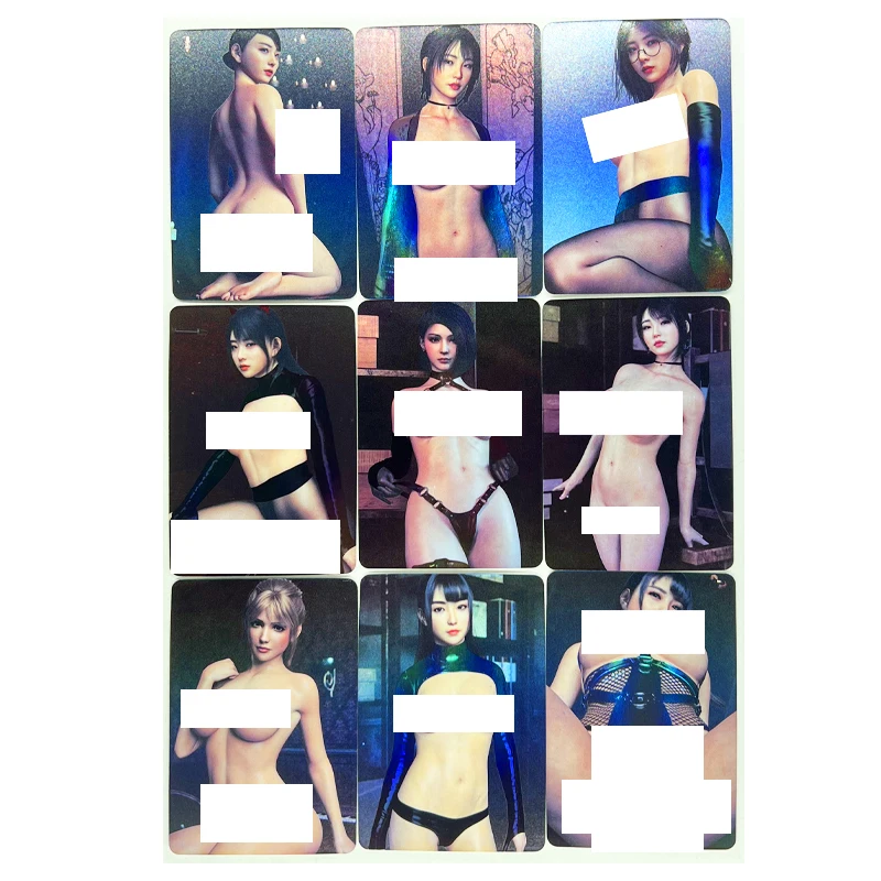 

9pcs/set ACG Sexy Simulate A Real Person No.7 Toys Hobbies Hobby Collectibles Game Collection Anime Cards