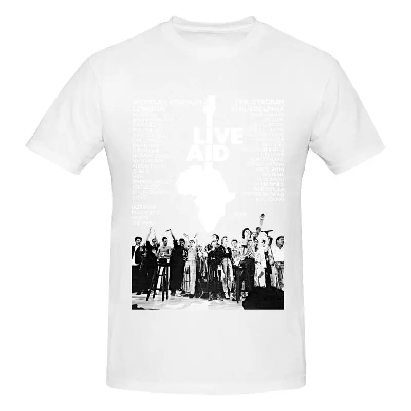 Футболка Live Aid Queen Freddie Mercury богемная футболка с изображением Давида рапсоди