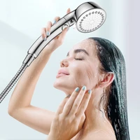 handheld shower head high pressure multi functional adjustable bath shower jets with onoff pause switch bathroom accessories