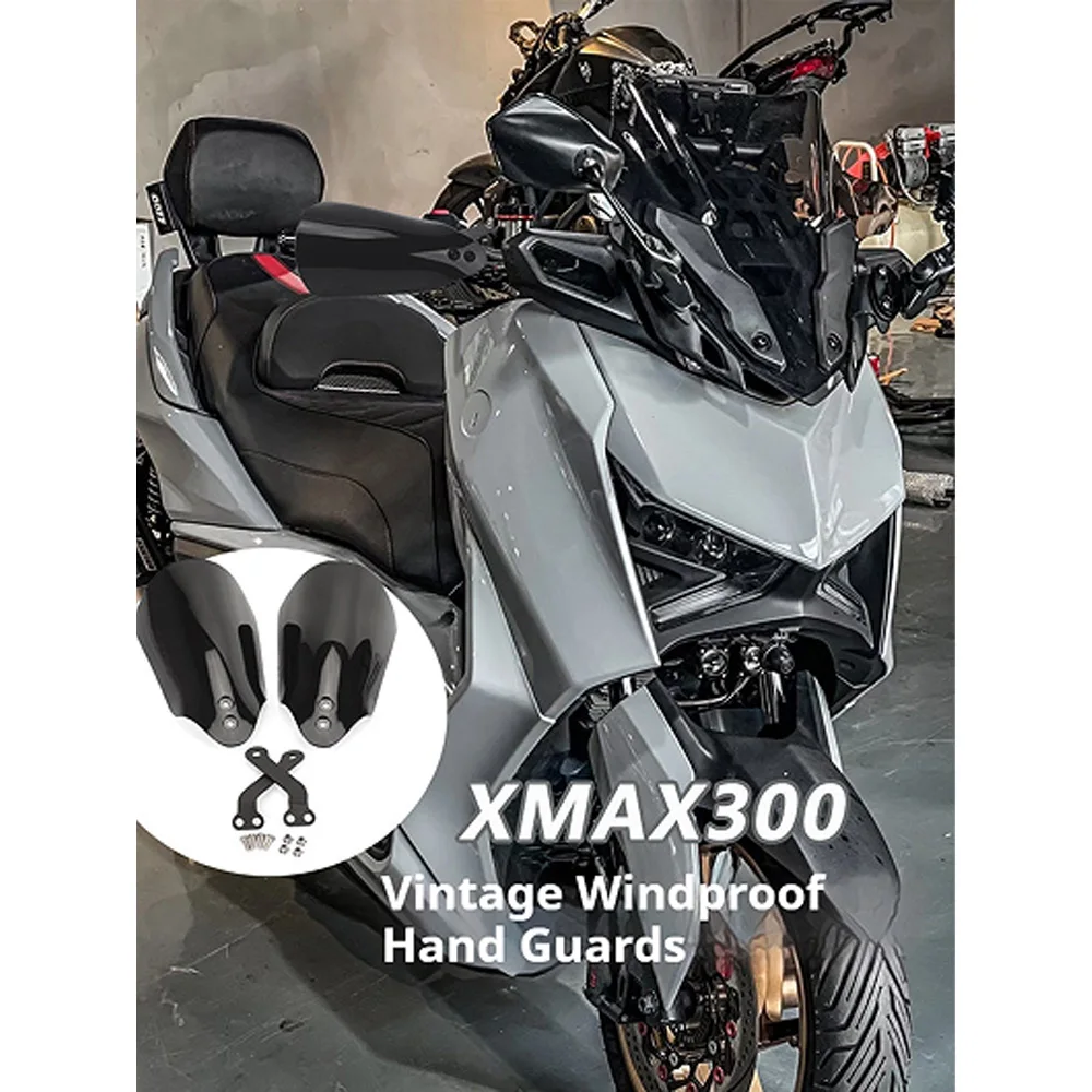 Фото Для Yamaha XMAX 300 250 125 2023 2024 Защитные щитки для рук Ветровой дефлектор Алюминий CNC Без сверления Аксессуары для мотоцикла №2