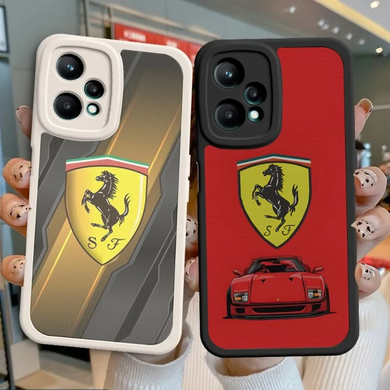 

Роскошный автомобильный чехол Ferrari для телефона XIAOMI Redmi 12 Note 9 10 Lite 11 Ultra Pro S X 9T Poco M3 SE Plus X4 GT M4, из шкуры ягненка, силикон