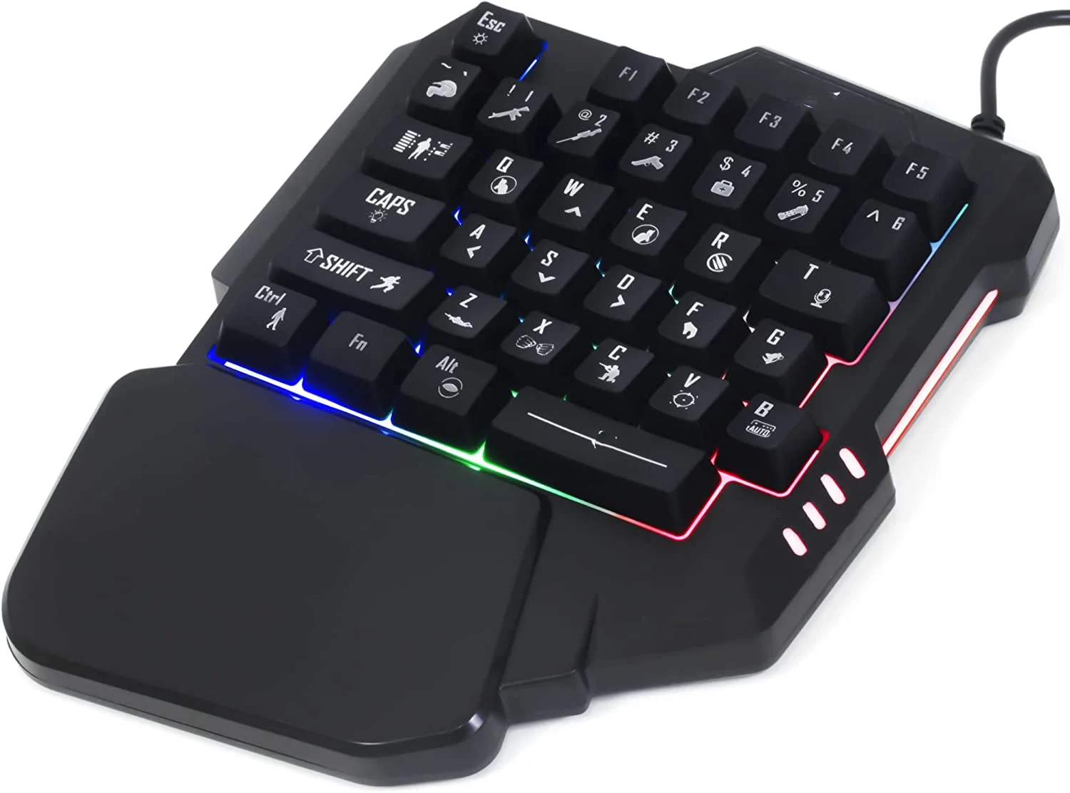 

"Stunning Single Handed RGB LED Multimedia PC Gaming Keyboard for PS4, PS5, Xbox Series X & S".
