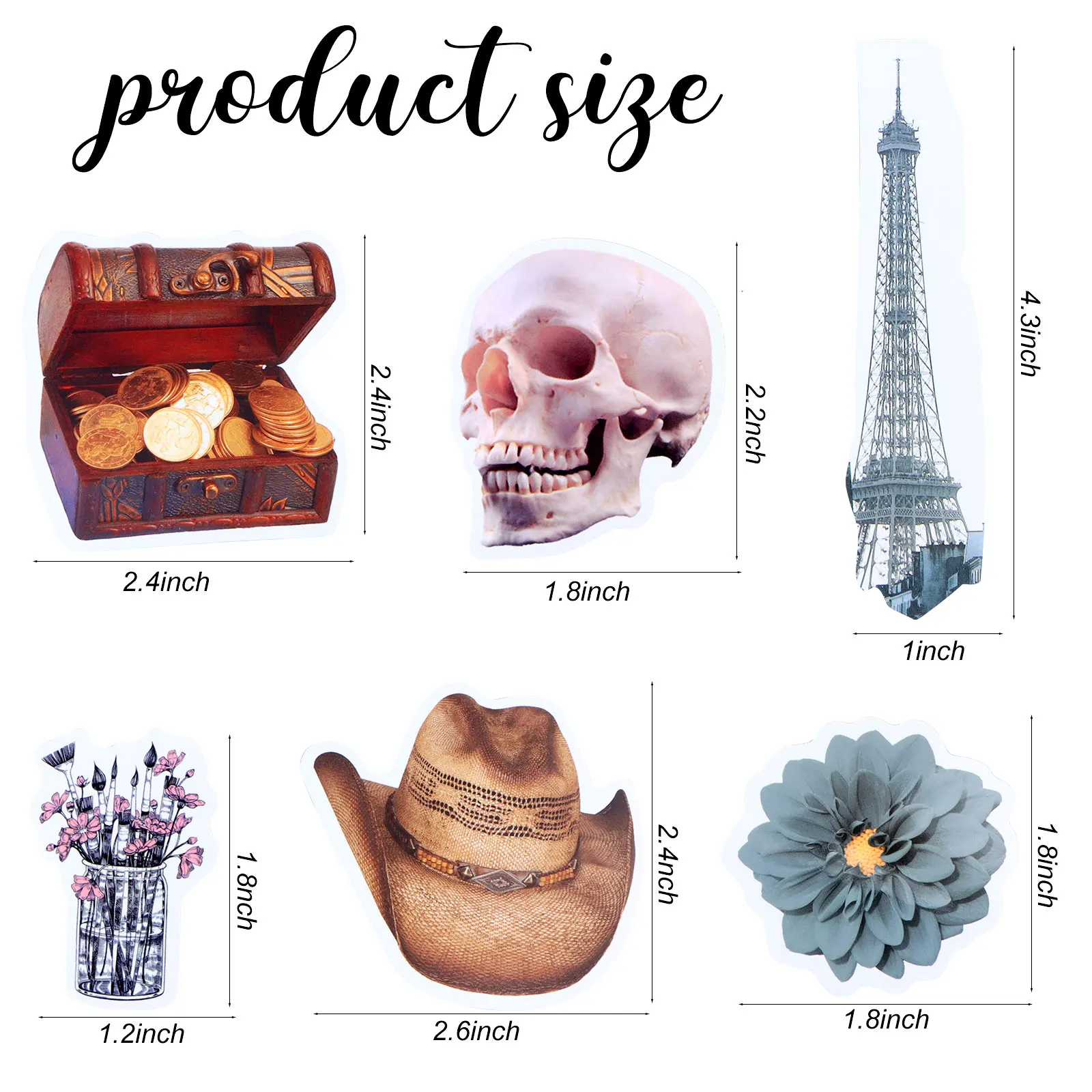 

205 Pieces Vintage Stickers Vintage Aesthetic Scrapbooking Cottagecore Stickers