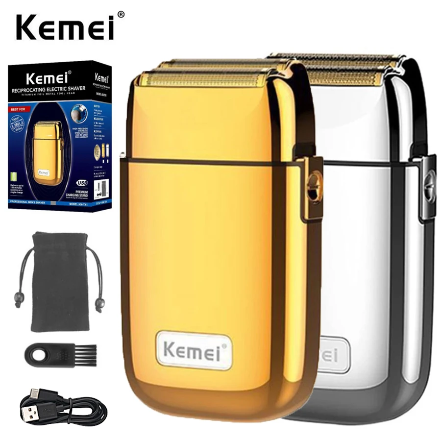 For Men Barber Bald Hair Trimmer Beard Hair Cutting Gold Silver Color Machine