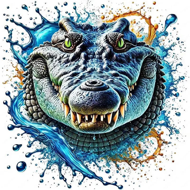 

Многоразовые наклейки на унитаз Colorful Crocodile