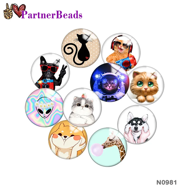 

Animal Image printing metal DIY snap button accessories Fit bag hat Clothes shoes N0981