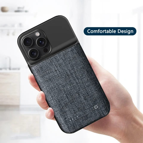 Чехол-зарядное устройство емкостью 6800 мАч для iPhone 11 12 13 14 15 Pro Max Plus XR XS Max 12 13 Mini Portable Power Bank Charging Case Cover