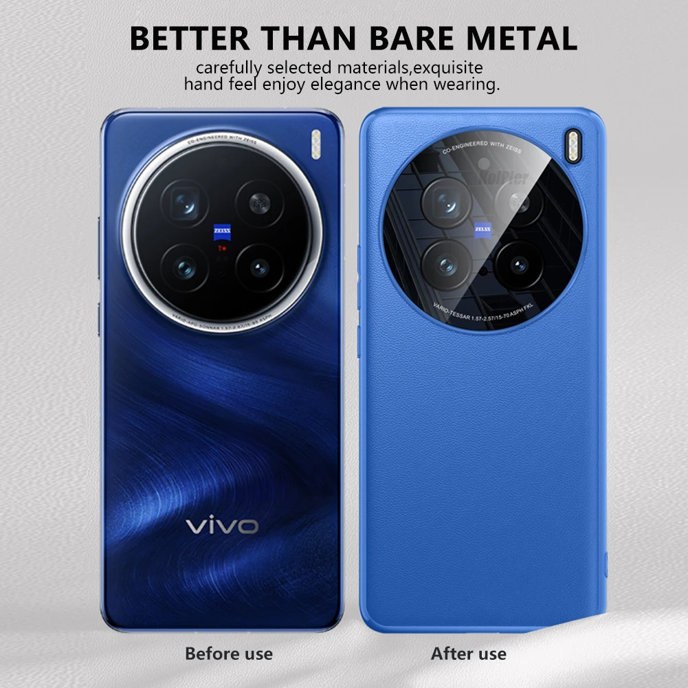 Чехол для VIVO X200 PRO/X200 роскошные чехлы из искусственной кожи жесткая