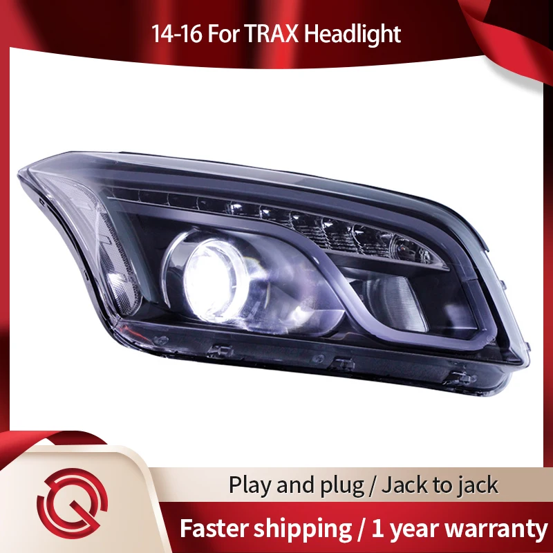 

Автомобильная фара для Chevrolet TRAX 2014-2016 светодиодные фары DRL, ходовые огни Bi-Xenon Beam, противотуманные фары, ангельские тюнинг-тюнинг