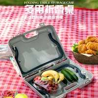 outdoor folding zhuo convenient portable storage small table picnic camping learning zhuo thickened solid plastic simple