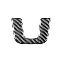 carbon fiber steering wheel u shape panel trim sticker for vw tiguan 2010 2016 interior accessories