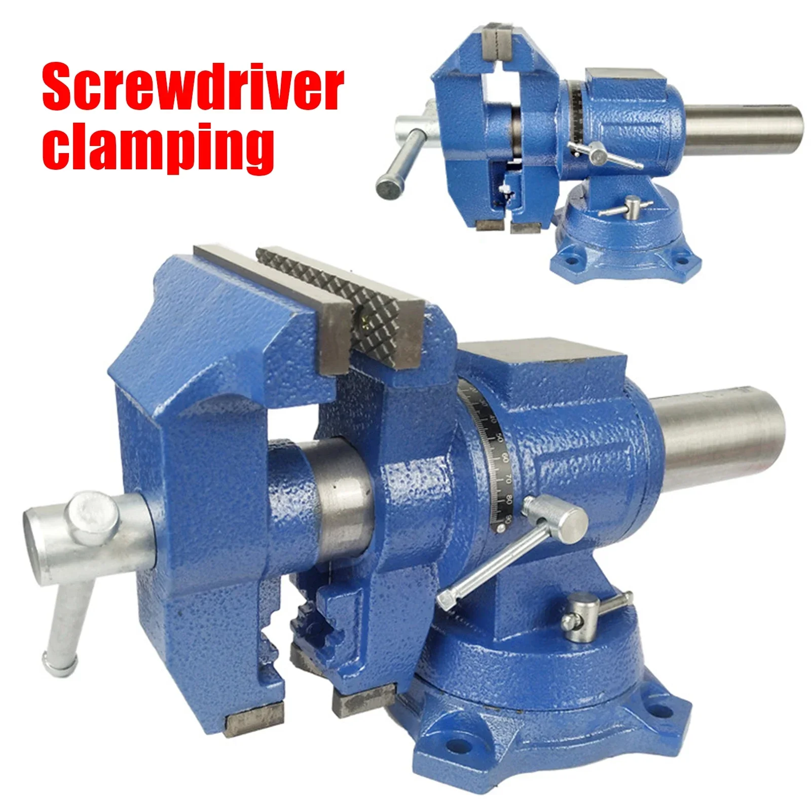 5-дюймовый профессиональный вращающийся на 360 ° зажим для тисков