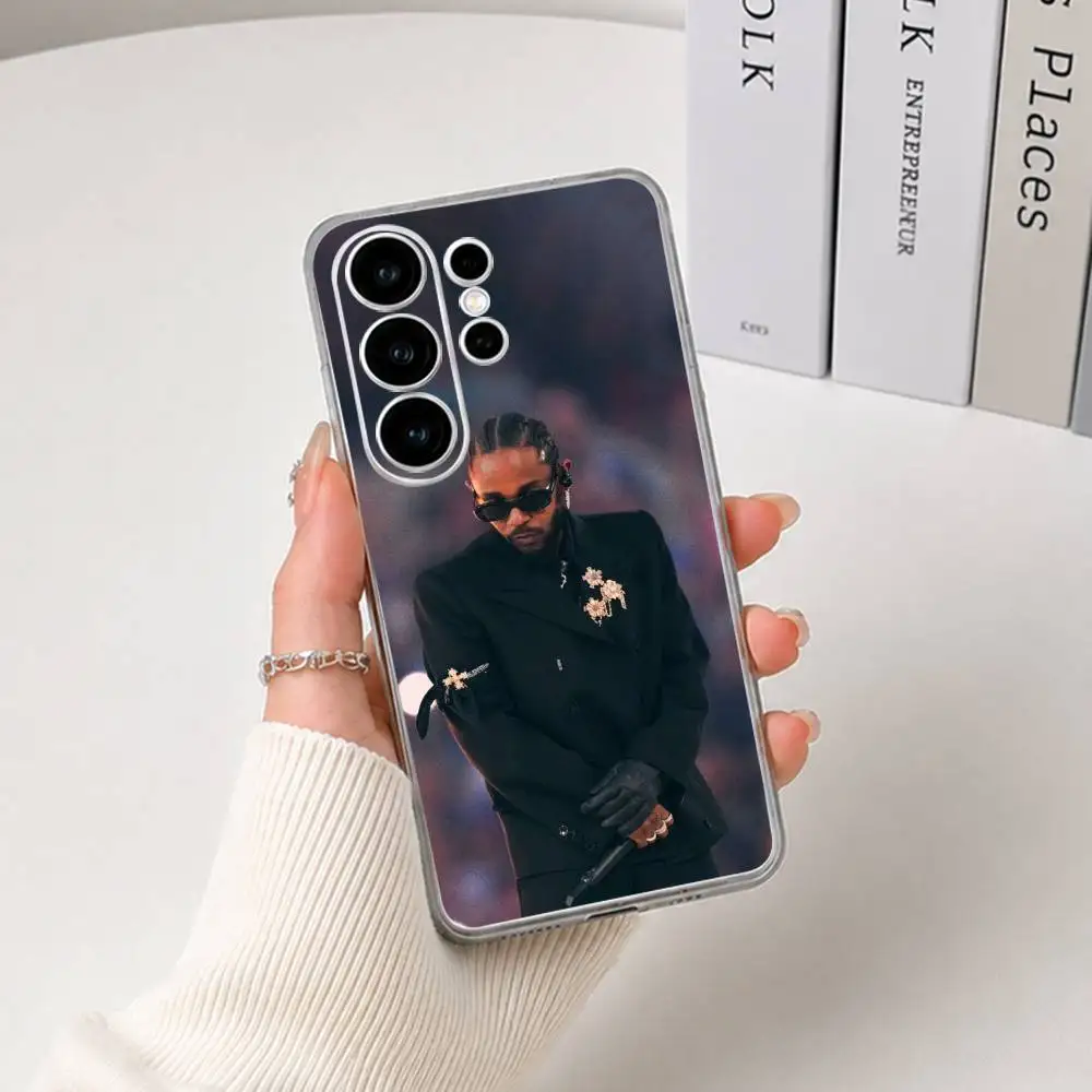 Фото Чехол для телефона с изображением рэпера Кендрика Ламара для Samsung S25, S24, S21, S22, S23, S30, Ultra, S20, Plus, FE, Lite, прозрачный №4