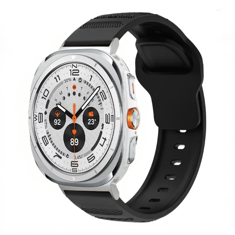 Ремешок силиконовый для Samsung Galaxy Watch Ultra 47 мм сменный спортивный браслет аксессуар