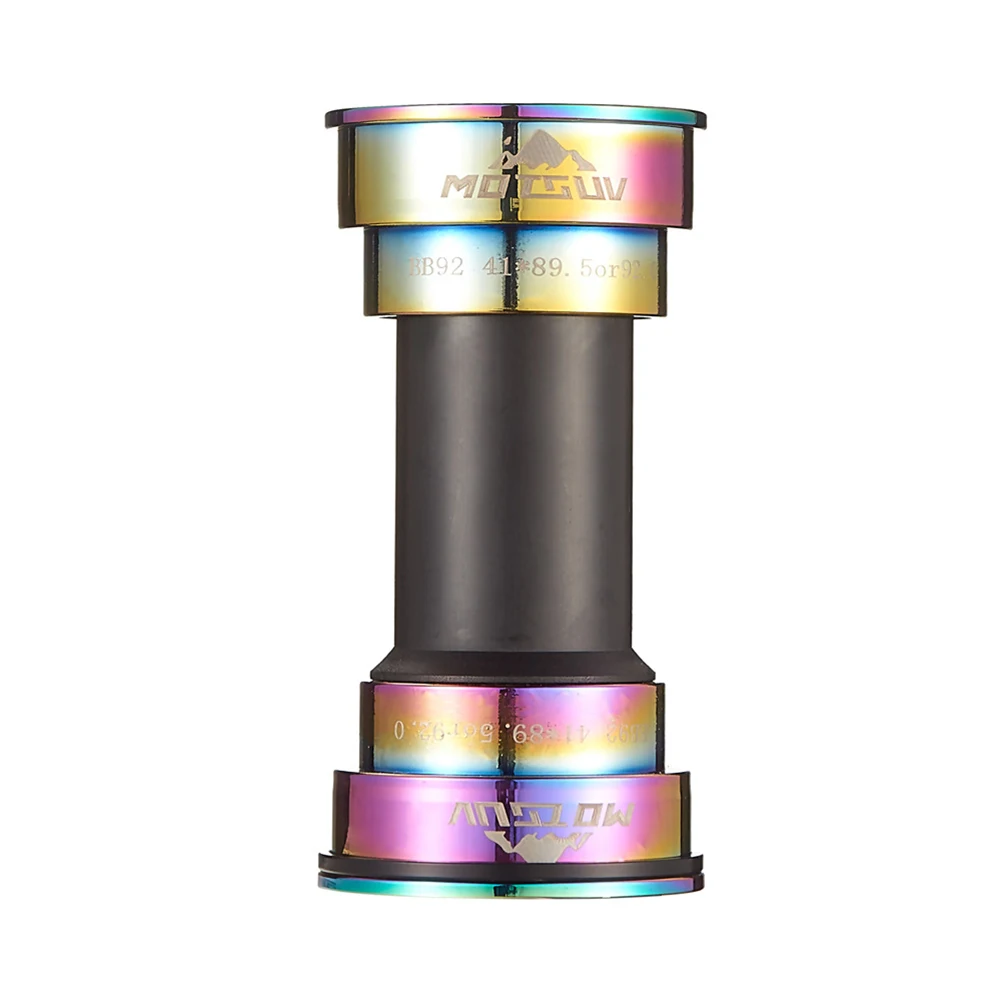 

MTB Road Bike Bicycle BB92/BB86 Bottom Bracket For-Shimano ID24mm Aluminum Alloy Bottom Bracket Bike Accessories Rainbow