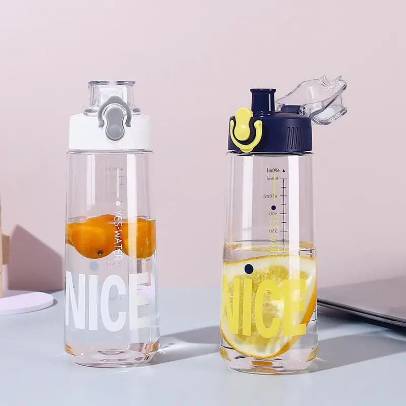 

Summer Sports Drinking Cup Transparent Cup Student Simple Bottle Childrens Water Bottle Fitness Cup Portable Water Cup Plastic