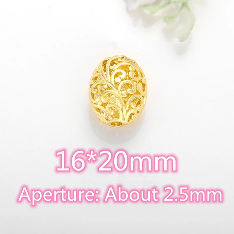 1Pcs New Fashion Creative Jewelry Accessories Metal Hollowing DIY Necklace Bracelet Earrings Loose Beads Handmade Wholesale Hot