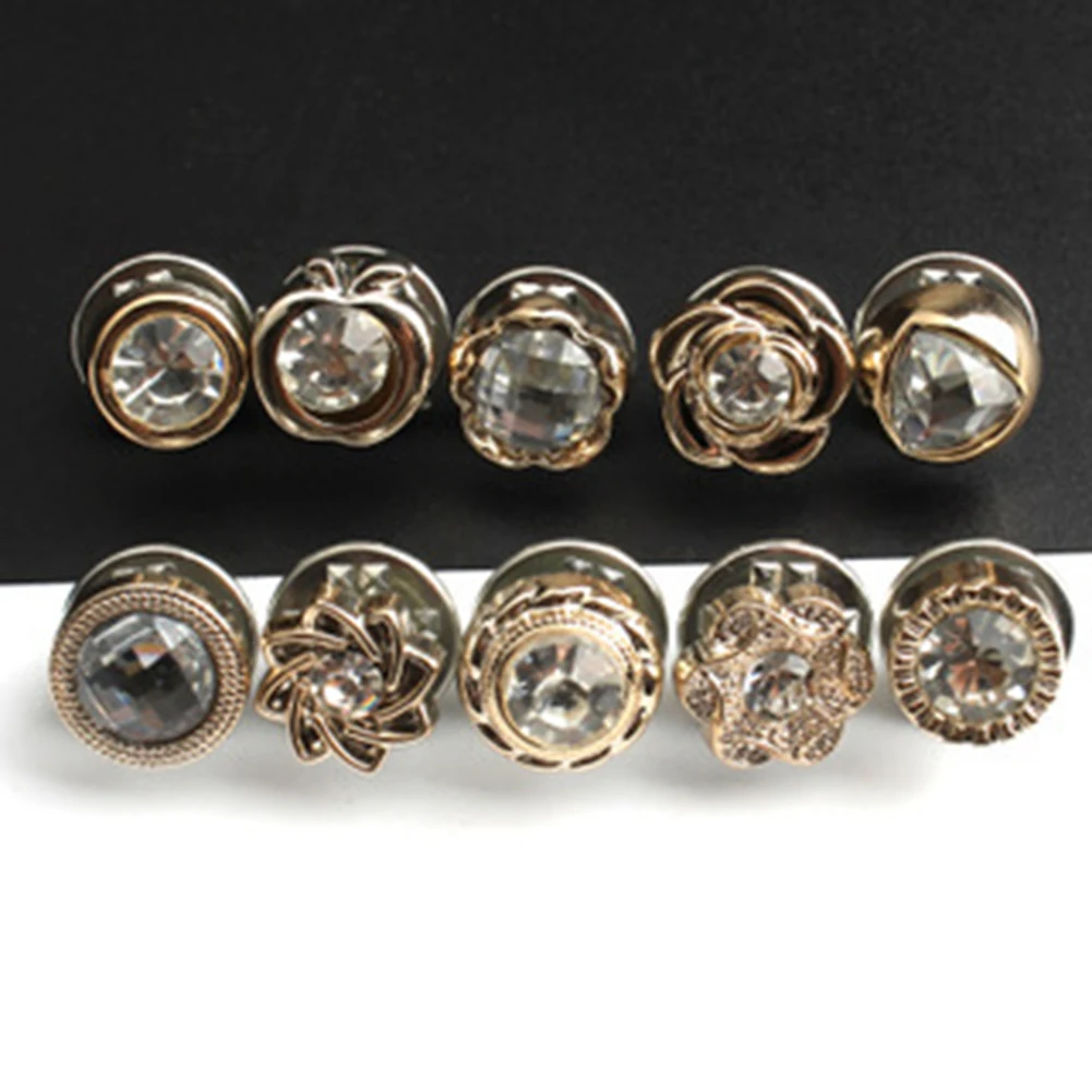 10 шт. брошь в виде пуговицы