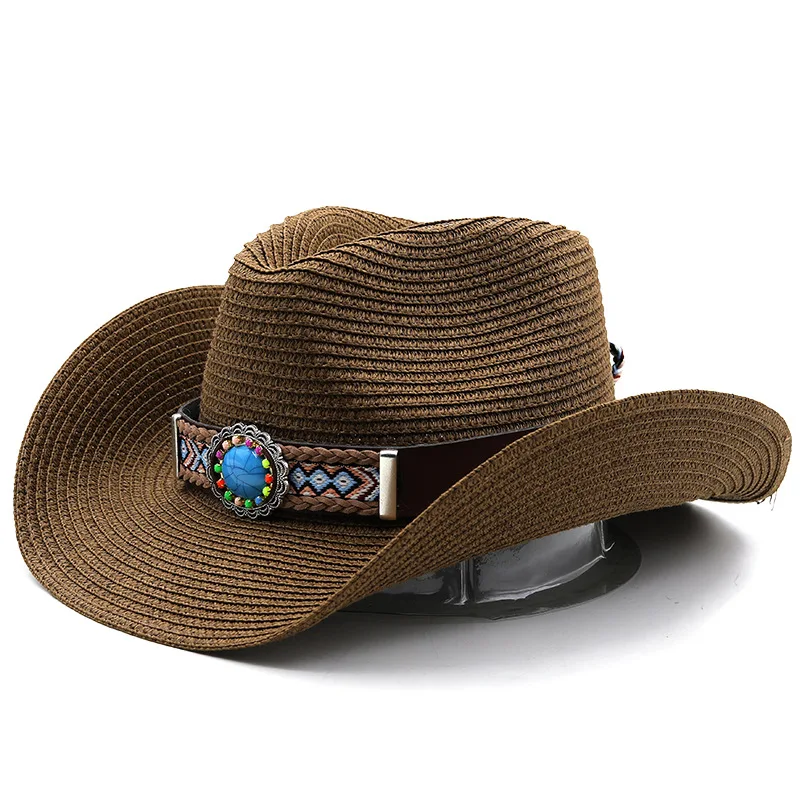 

Men's cap cowboy hat cowgirl Beach outing women's hats for the sun luxury sunhat western accessories elegant gentleman hat jazz