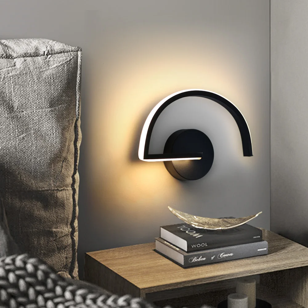 

LED Wall Lamp Modern Minimalist AC90V-260V Sconces Bedroom Living Room Study Reading Indoor Lighting Fixtures Home Decoration