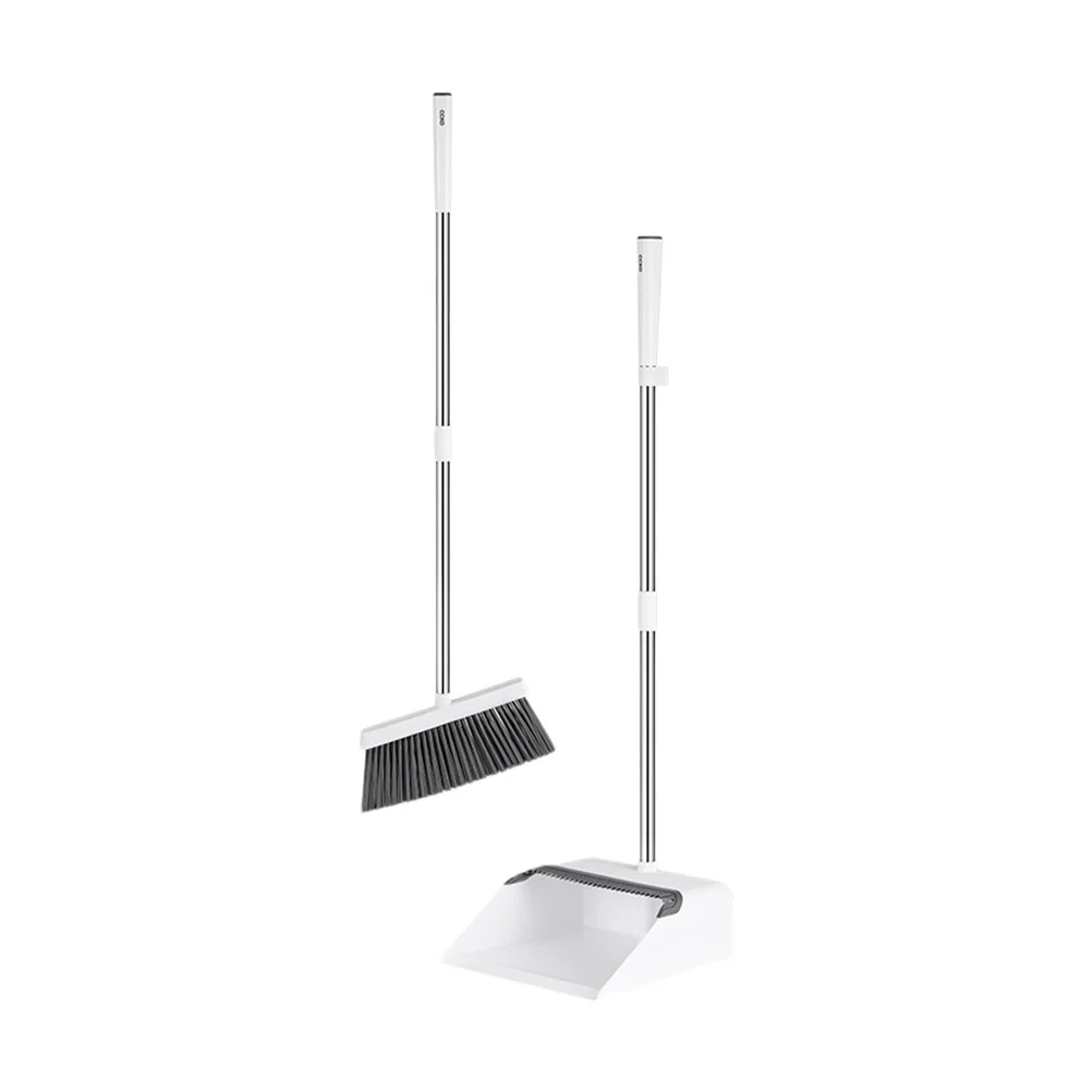 

Dustpan Broom Cleaning Pan Lobby Para Escobas Piso Barrer Kitchen Sweep Set Garbage Home Indoor Floor Stand Up Upright Handled