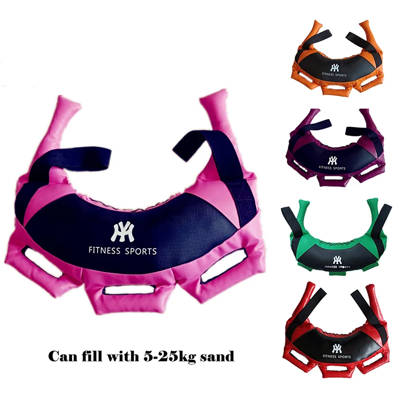 

Weightlifting Sandbag Heavy Duty 25KG Max for Fitness Training Gym Boxing Bag Adjustable Exercise Multiple Colour Power Sandbag