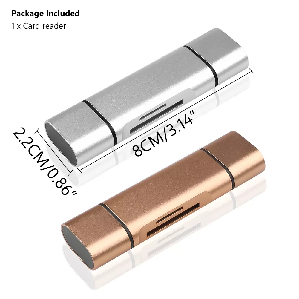 Высокоскоростной OTG кардридер USB 3 0 Type C + Micro устройство для чтения карт памяти