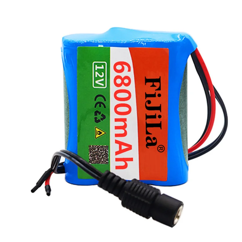 

Batterie Au Lithium 6800, 12 V, 18650 MAh, 3S1P, Avec Chargeur 1a