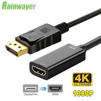 digital cables audio video cables 1080p hdmi compatible adapter display port male to female converter cable adapter for hdtv pc