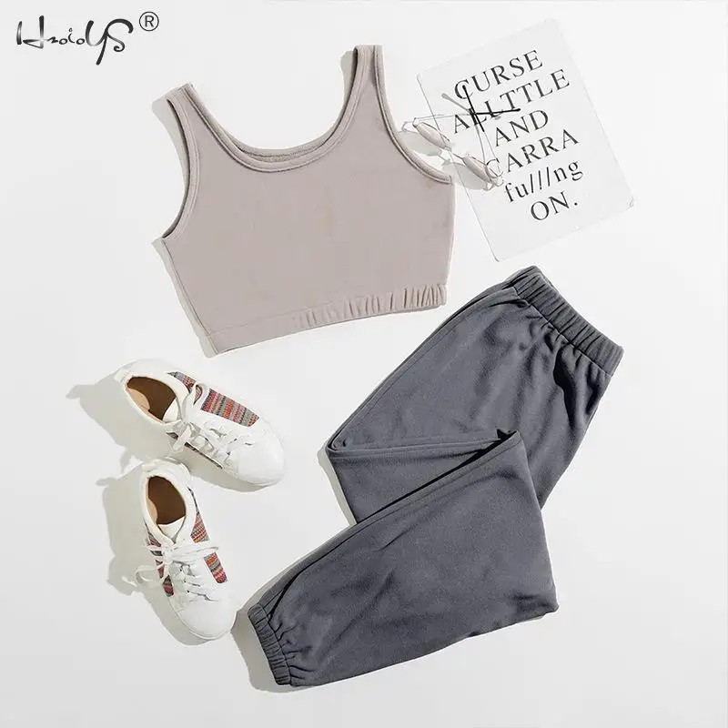 

Осенне-зимний женский пижамный комплект, пикантная Домашняя одежда, пижамный комплект с жилетом и брюками, мягкая пижама из 2 предметов, оде...