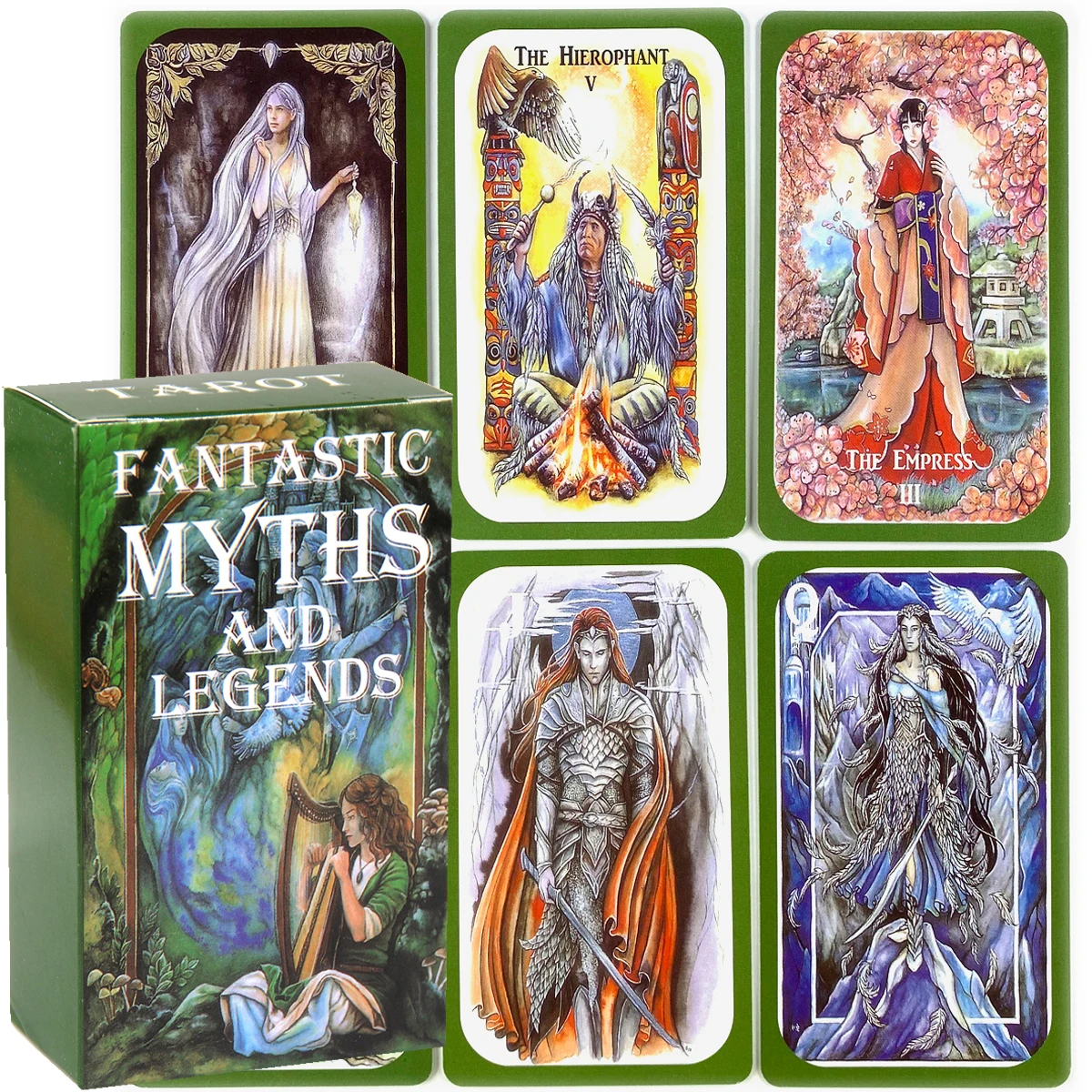 

New Tarot Deck The Fantastic Myths And Legends Tarot By JS Moore Card Game Board Family Oracle For Fate Divination High Quality