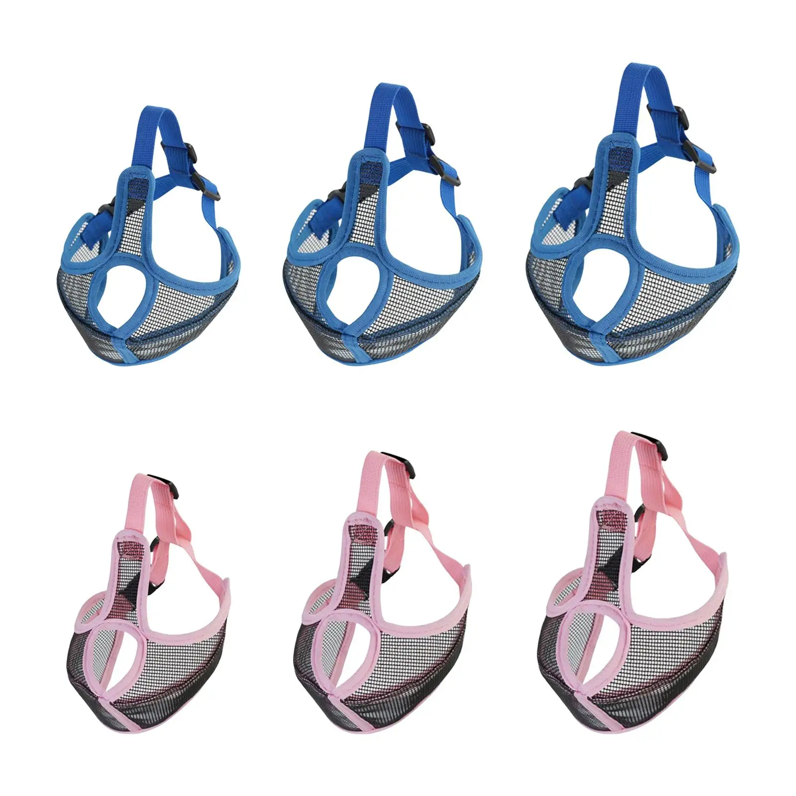 

Short Snout muzzle Dog mask Adjustable Strap Protection Breathable Grooming Tools Soft for Anti Chewing Licking