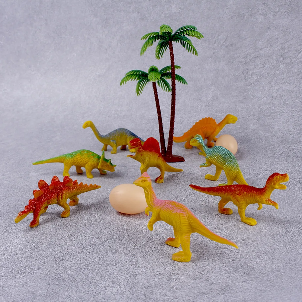 

Animals Dinosaurio Eggs Kids Toys 10PCS PVC Material Funny Cake Decoration Creative Desktop Decoration Children Birthday Gifts