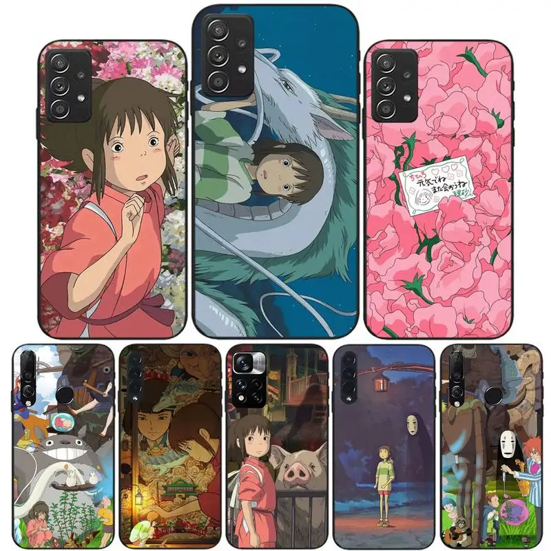 

Cartoon Studio Ghibli Spirited Away Phone Case Fundas For Huawei P30 P20 Pro P40 Mate 20 Lite P Smart Z Y5 Y6 Y7 2019 Cover