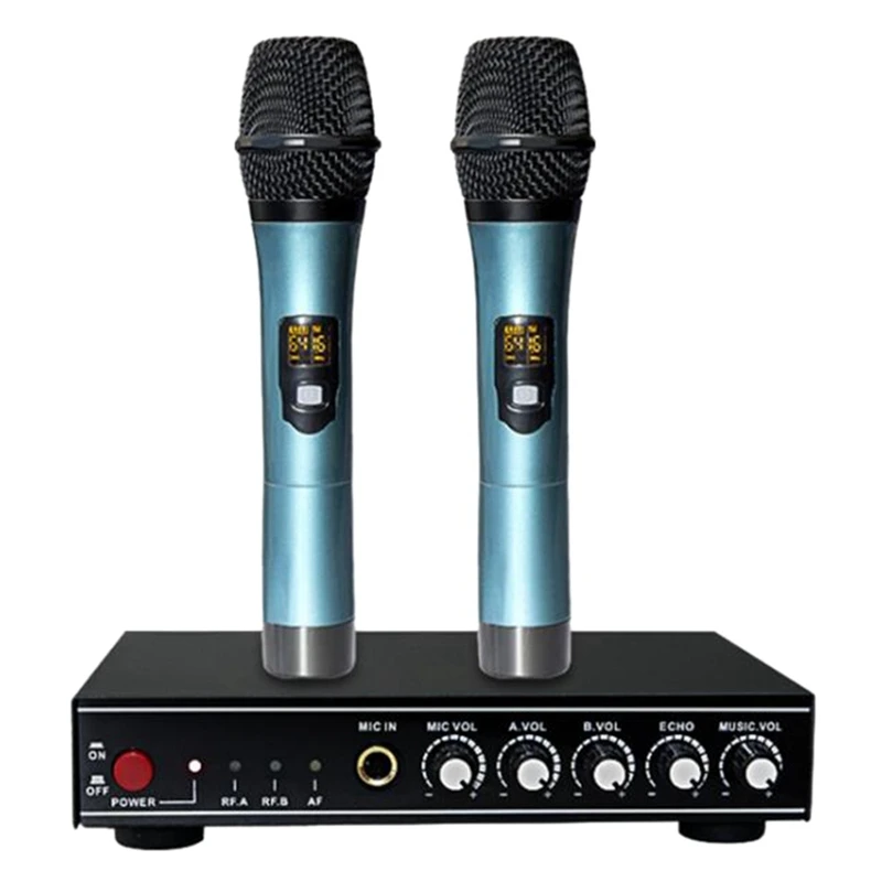 

U-сегментный Bluetooth беспроводной микрофон один на два для домашнего ТВ K TV живой динамический микрофон с модулем реверберации DSP