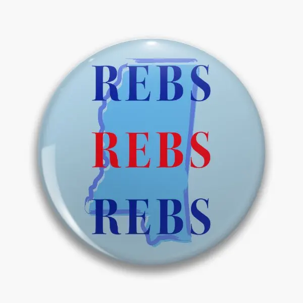 Мягкая булавка для пуговиц Миссисипи ребс подарок милая металлическая забавная