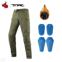 tnac reflective at night motorcycle pants outdoor motorcycle cycling protection pants keep warm multicolor pants size s 4xl