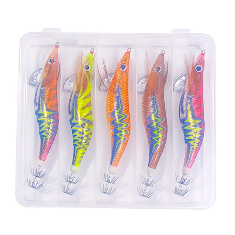 Набор деревянных приманок для дорожных бегунов с креветками длинного заброса