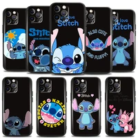 cartoon cute lilo stitch for apple iphone 13 12 11 pro 12 13 mini x xr xs max se 6 6s 7 8 plus phone case funda silicone cover