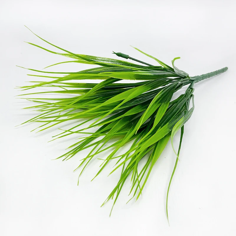 

Artificial Plastic 7-branch Grass Plant Green Grass Imitation False Plant Home Decoration Gardening Grass Outdoor Decoration