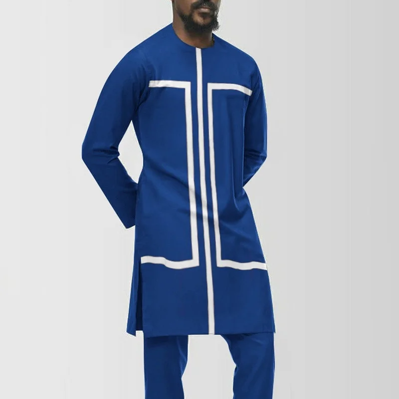 Muslim Fashion Men African Print Fashion Shirts Kurta Men Arabic Shirt Camisas Estilo Europeo Pars Hombre European Clothing 2022