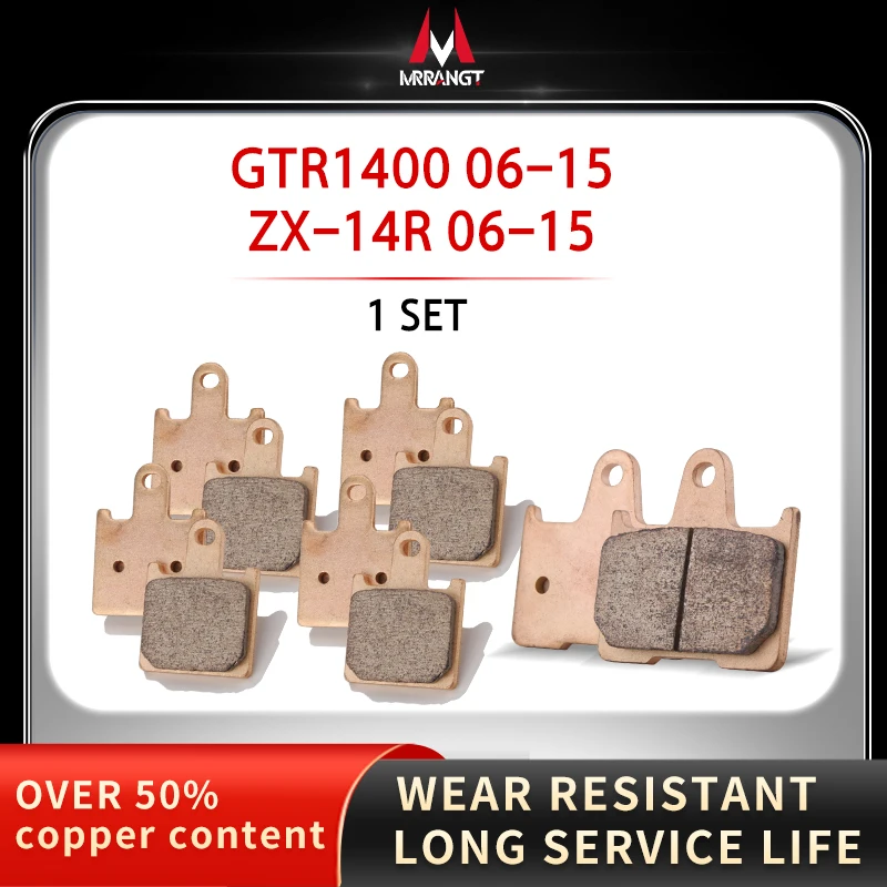 

Металлическая тормозная колодка Mrrangt для мотоцикла, подходит для KAWASAKI ZX14R ZX-14R GTR1400 ZZR1400 2006-2015